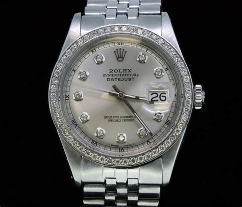 rolex stahl datejust weiss brillanten|Rolex oyster steel watches.